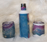 3 Piece 17 Oz and 12 Oz Sublimation (blanks) Drink Tumbler Set in silver gift box